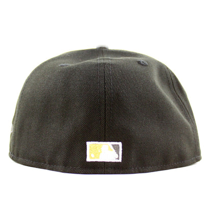 Cleveland Indians Jacobs Field New Era 59Fifty Fitted Hat (Black, Misty Morning Green Under Brim)
