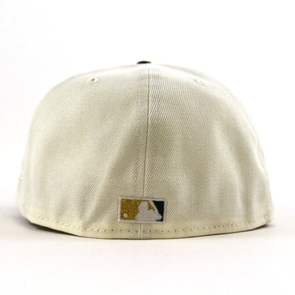 Cleveland Indians Jacobs Field New Era 59Fifty Fitted Hat (Chrome White, Cilantro Green Gray Under Brim)