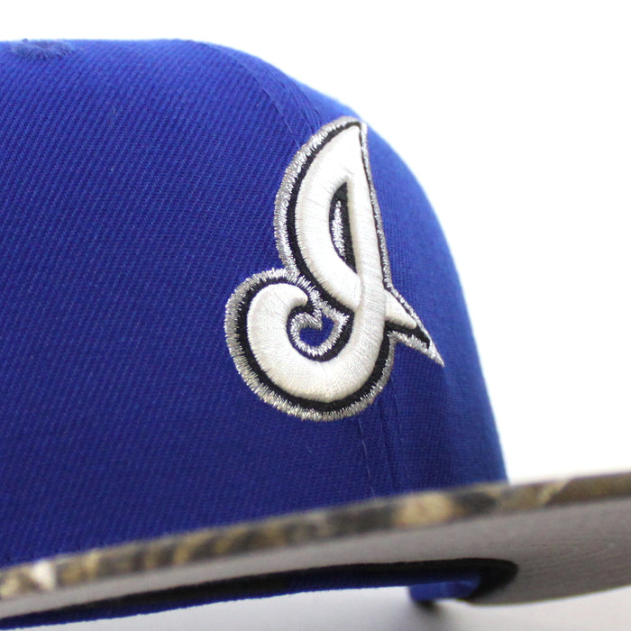 Cleveland Indians Jacobs Field New Era 59Fifty Fitted Hat (Majestic Blue RealTree Camo Gray Under Brim)