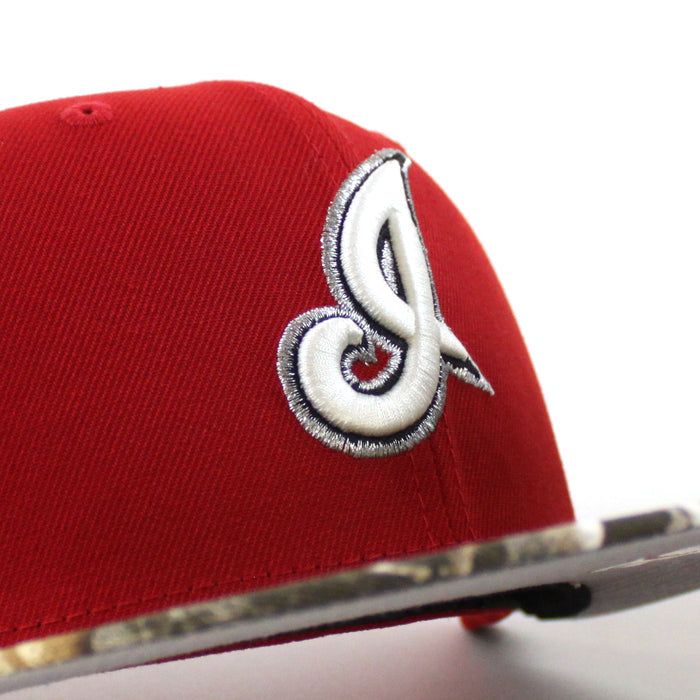 Cleveland Indians Jacobs Field New Era 59Fifty Fitted Hat (Scarlet Red RealTree Gray Under Brim)