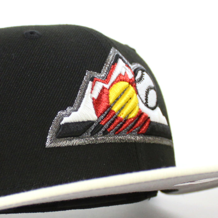 Colorado Rockies 20th Anniversary New Era 59Fifty Fitted Hat (Black Chrome White Gray Under Brim)