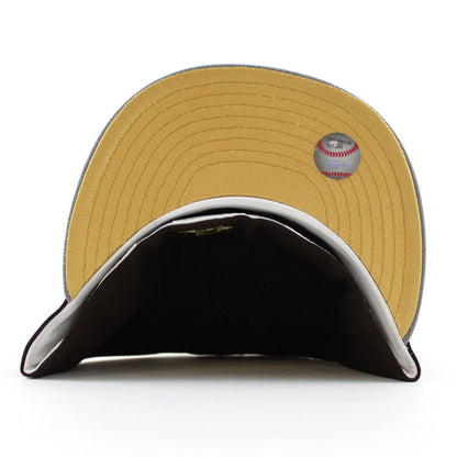 Colorado Rockies EST 1993 New Era 59Fifty Fitted Hat (Glow in the Dark BurntWood Misty Morning Metalic Gold Under Brim)