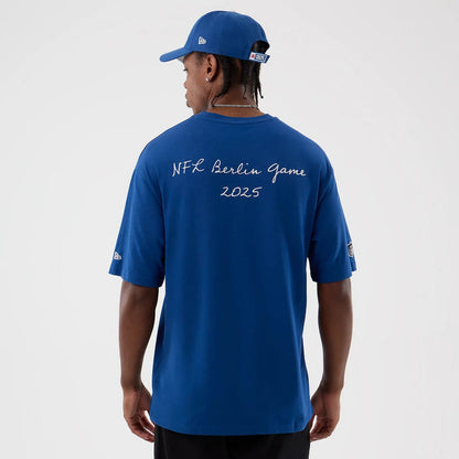 The Male model is wearing Indianapolis Colts NFL International Series Games Berlin Blue Oversized T-Shirt 2