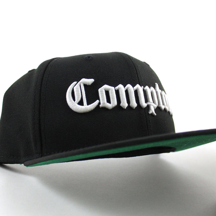 Compton New Era 59fifty Fitted Hat (Black Green Under Brim)