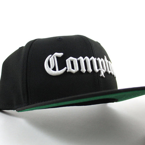 Compton New Era 59fifty Fitted Hat (Black Green Under Brim)