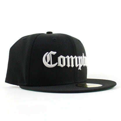 Compton New Era 59fifty Fitted Hat (Black Green Under Brim)