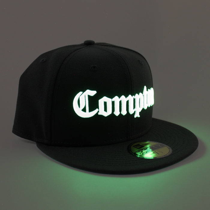 Compton New Era 59fifty Fitted Hat (Black Green Under Brim)