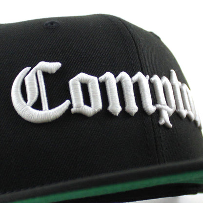 Compton New Era 59fifty Fitted Hat (Black Green Under Brim)