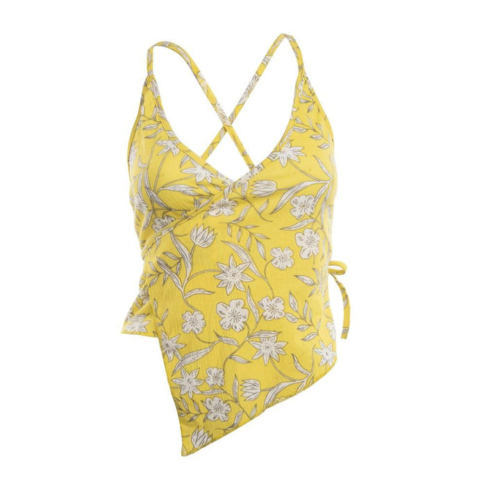 CropTop 11 Amarillo Amarre Cintura Reef
