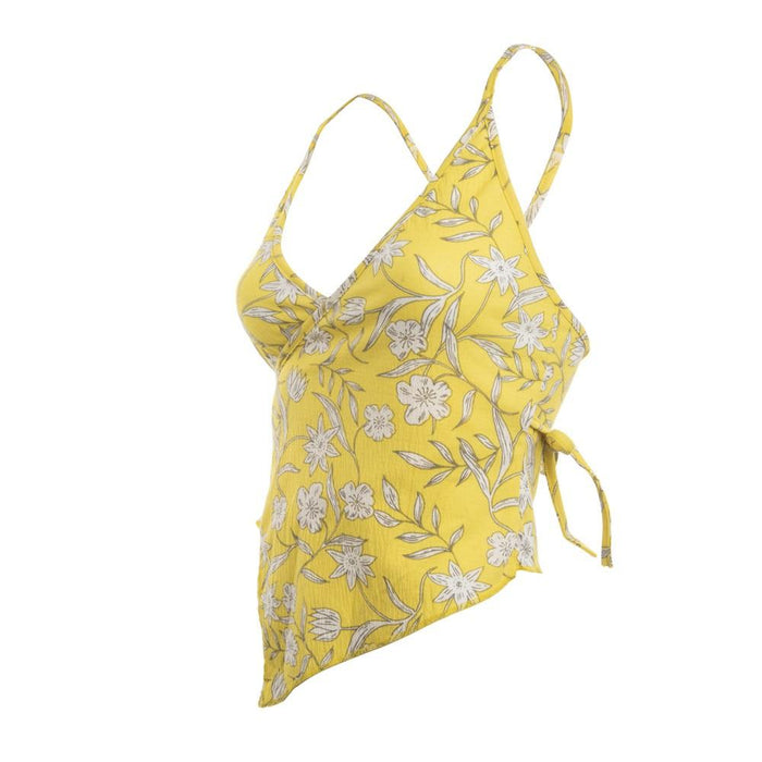 CropTop 11 Amarillo Amarre Cintura Reef