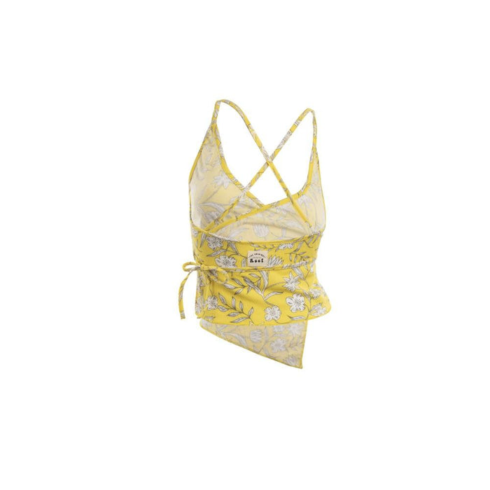 CropTop 11 Amarillo Amarre Cintura Reef