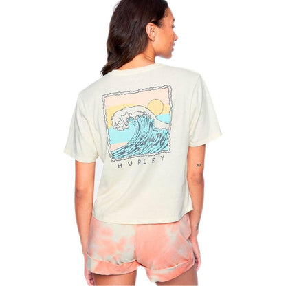 Croptop Waves for Days Washed seedpearl Hurley