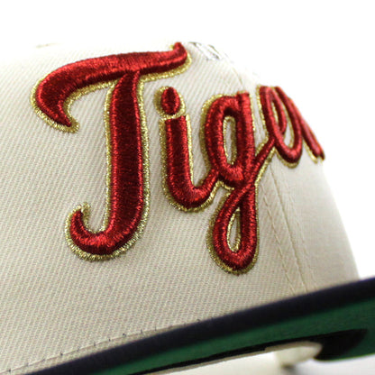 Detroit Tigers 1941 All Star Game Briggs Stadium New Era 59Fifty Fitted Hat (Chrome White Navy Green Under Brim)