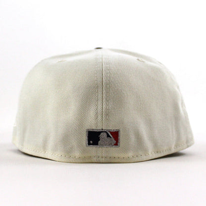 Detroit Tigers 1941 All Star Game Briggs Stadium New Era 59Fifty Fitted Hat (Chrome White Navy Green Under Brim)