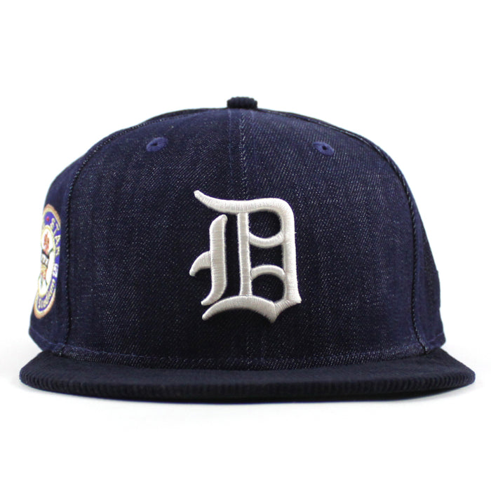 Detroit Tigers 1951 All Star Game New Era 59Fifty Fitted Hat (Navy Denim Dark Navy Corduroy Green Under Brim)