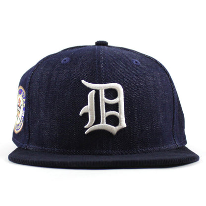 Detroit Tigers 1951 All Star Game New Era 59Fifty Fitted Hat (Navy Denim Dark Navy Corduroy Green Under Brim)