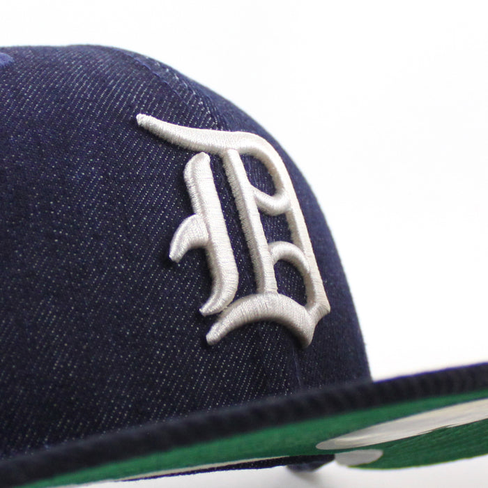 Detroit Tigers 1951 All Star Game New Era 59Fifty Fitted Hat (Navy Denim Dark Navy Corduroy Green Under Brim)