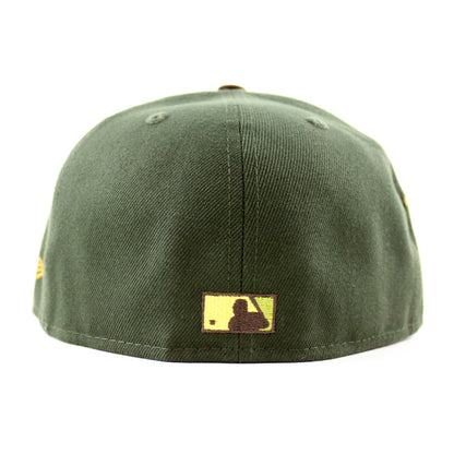Detroit Tigers 2000 TIGER STADIUM New Era 59Fifty Fitted Hat (Seaweed Burnt Barkwood Green Under Brim)