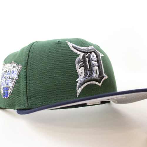 Detroit Tigers 2005 All Star Game New Era 59Fifty Fitted Hat (Cilantro Navy Gray Under Brim)