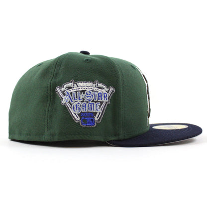 Detroit Tigers 2005 All Star Game New Era 59Fifty Fitted Hat (Cilantro Navy Gray Under Brim)