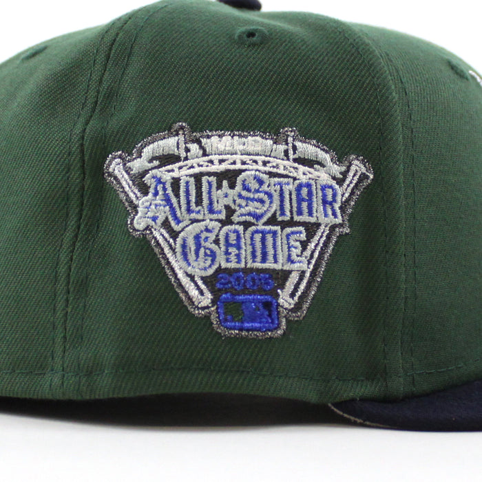 Detroit Tigers 2005 All Star Game New Era 59Fifty Fitted Hat (Cilantro Navy Gray Under Brim)