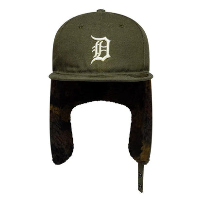 This is a Detroit Tigers MLB Camo Open Green Retro Crown 59FIFTY Fitted Cap 7