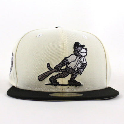 Detroit Tigers PAWS MASCOT Comerica Park New Era 59Fifty Fitted Hat (Chrome White Black Gray Under Brim)