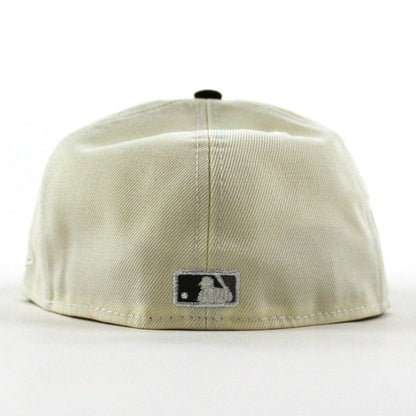 Detroit Tigers PAWS MASCOT Comerica Park New Era 59Fifty Fitted Hat (Chrome White Black Gray Under Brim)