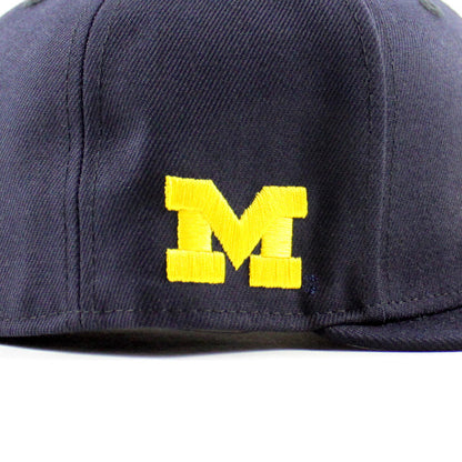 Detroit Tigers x Michigan Wolverines Michigan Patch New Era 59Fifty Fitted Hat (Navy Gray Under Brim)