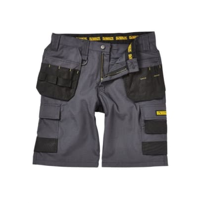 Dewalt cheverley ripstop grey cargo men’s work shorts with holster pockets