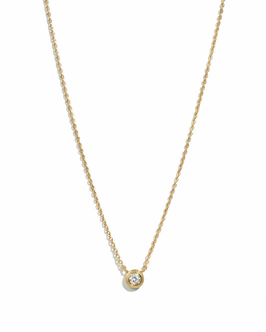 Tiny Bezel Necklace
