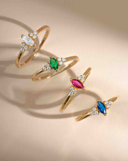 Sapphire Marquise Ring