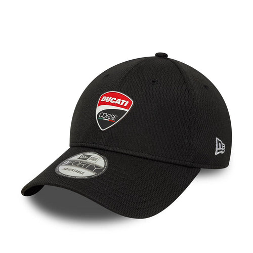 This is a Ducati Motor Logo Dashmark Mesh Black 9FORTY Adjustable Cap 1