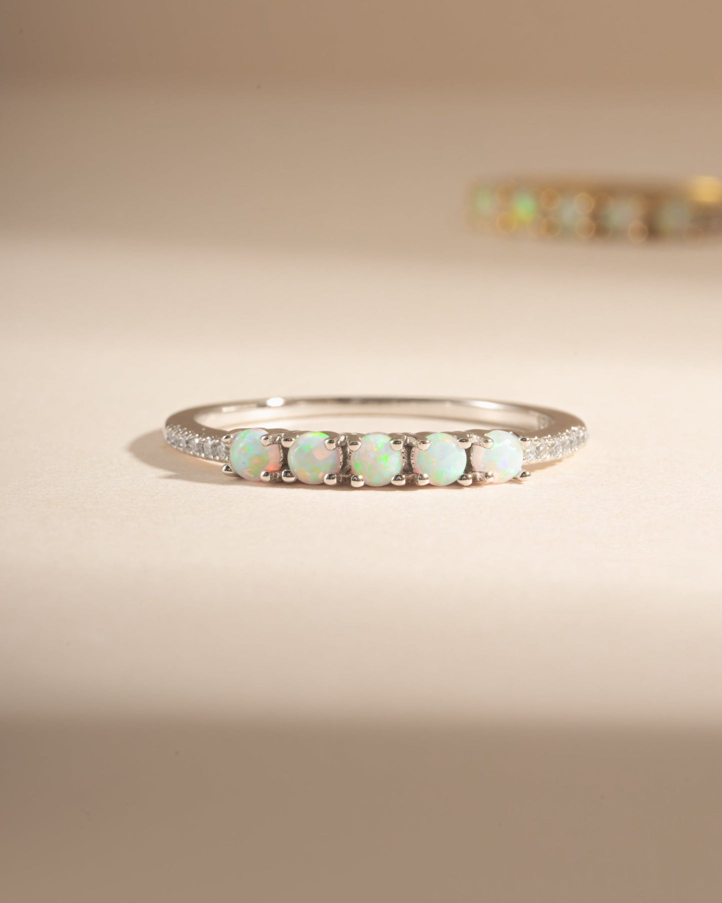 5 Stone Opal Ring