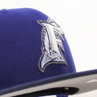 Florida Marlins 10th Anniversary New Era 59Fifty Fitted Hat (Royal Blue Ocean Side Gray Under brim)