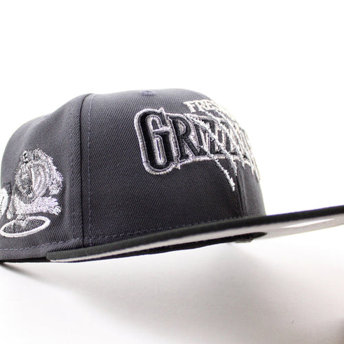 Fresno Grizzlies Grizzlies Patch New Era 59Fifty Fitted Hat (Dark Graphite Black Gray Under Brim)