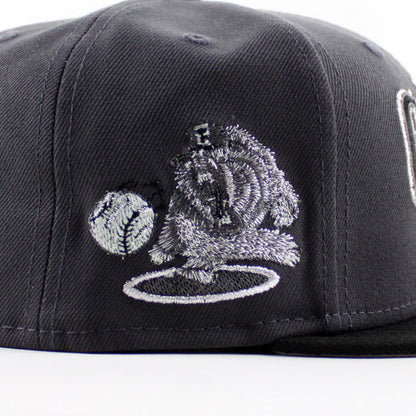 Fresno Grizzlies Grizzlies Patch New Era 59Fifty Fitted Hat (Dark Graphite Black Gray Under Brim)