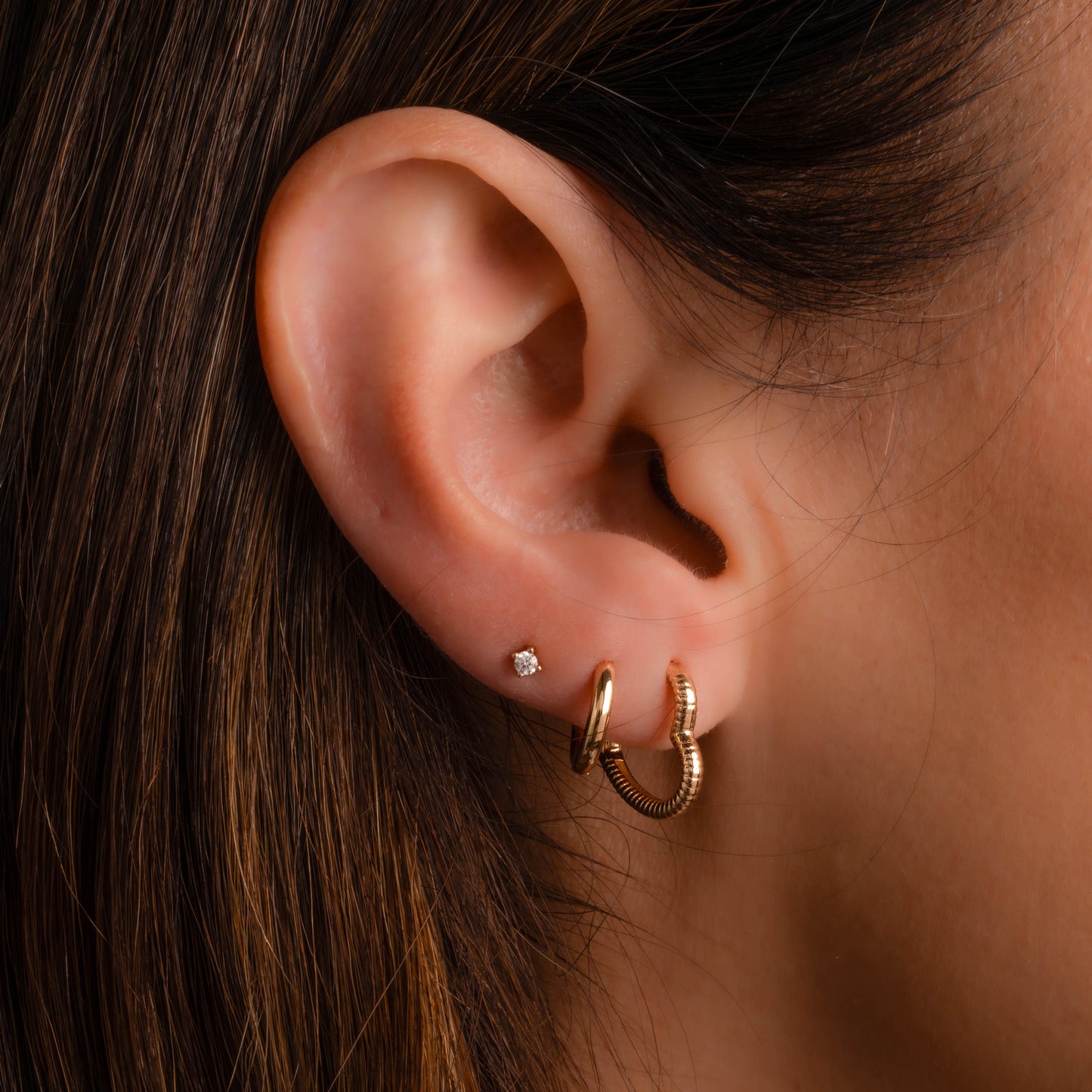 Heart Shaped Hoops