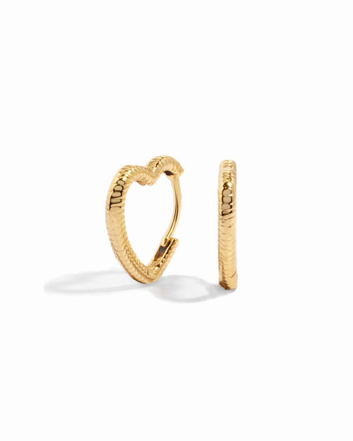 Heart Shaped Hoops