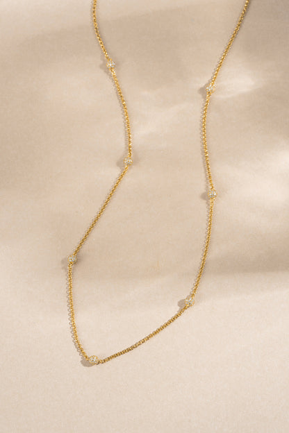 Diamond Beaded Pavé Necklace