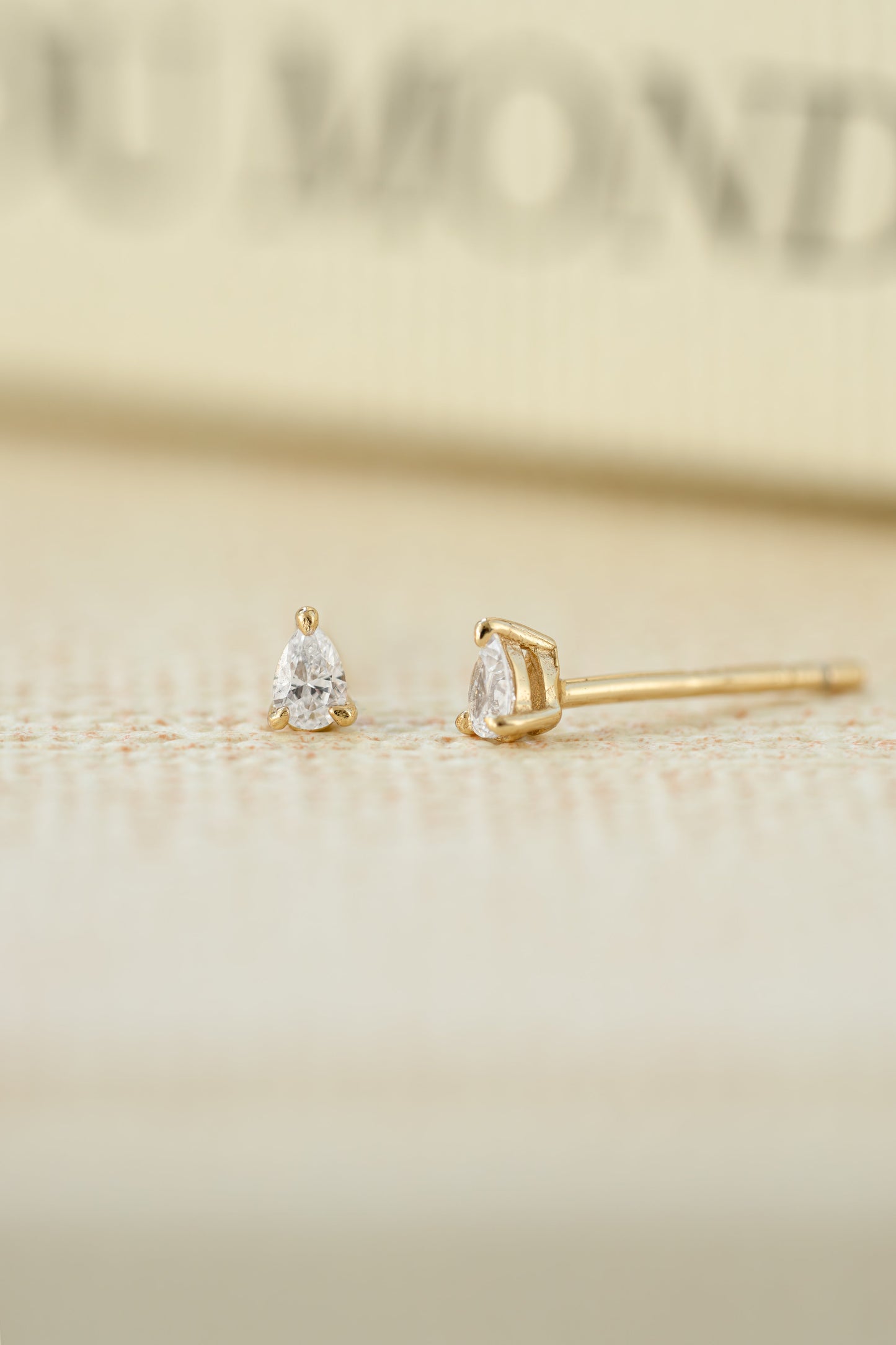 2x3mm Pear Studs (Multiple Sizes Available)