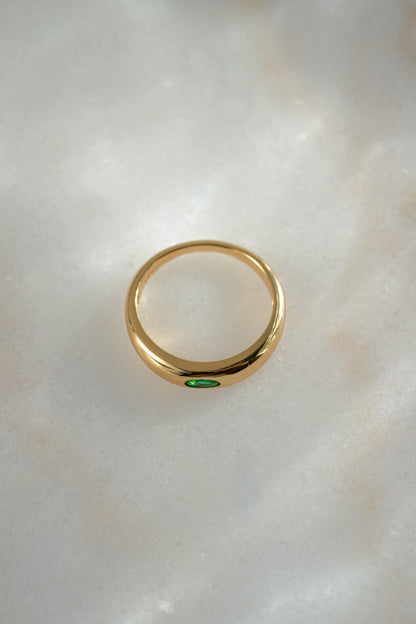 Emerald Dome Ring