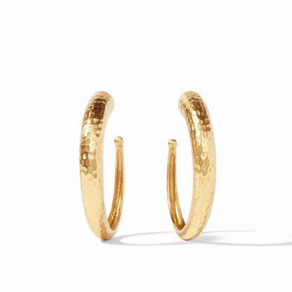 Hammered Hoop - Gold