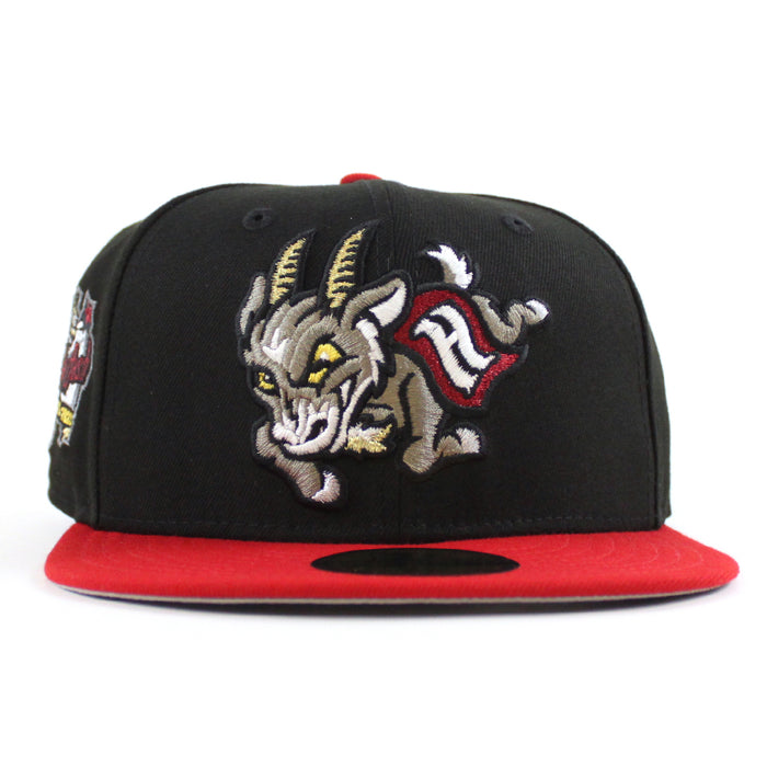 HARTFORD YARD GOATS All Star Bash New Era 59Fifty Fitted Hat (Black Scarlet Red Gray Under Brim)