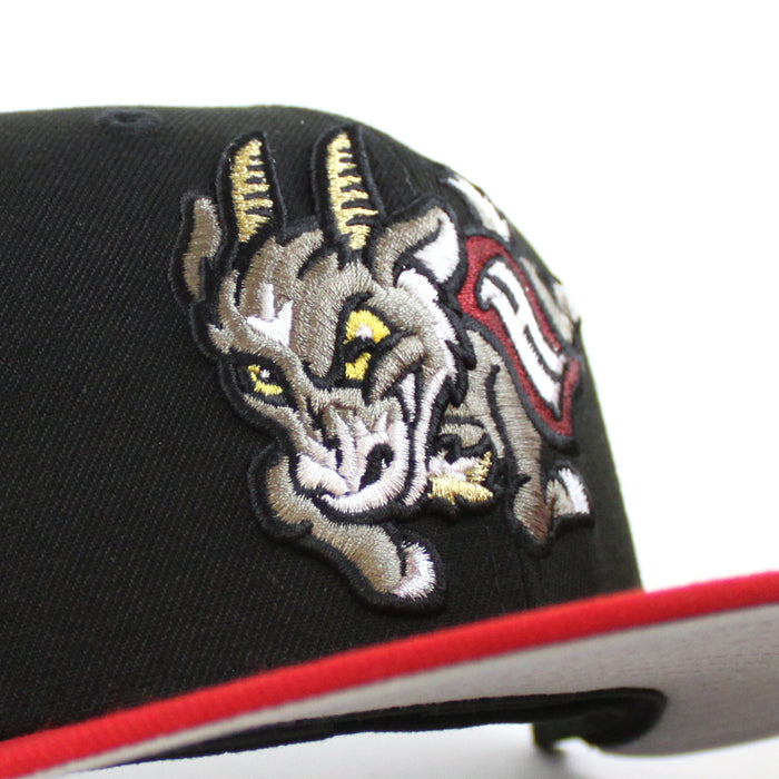 HARTFORD YARD GOATS All Star Bash New Era 59Fifty Fitted Hat (Black Scarlet Red Gray Under Brim)