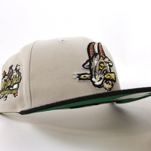 HARTFORD YARD GOATS All Star New Era 59Fifty Fitted Hat (Stone Corduroy Green Under Brim)