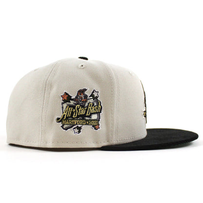 HARTFORD YARD GOATS All Star New Era 59Fifty Fitted Hat (Stone Corduroy Green Under Brim)