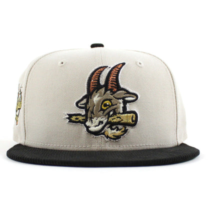 HARTFORD YARD GOATS All Star New Era 59Fifty Fitted Hat (Stone Corduroy Green Under Brim)