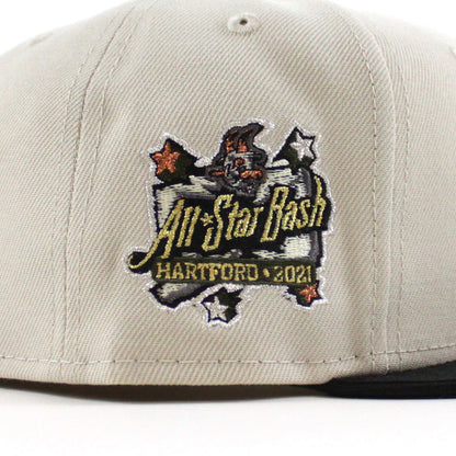 HARTFORD YARD GOATS All Star New Era 59Fifty Fitted Hat (Stone Corduroy Green Under Brim)