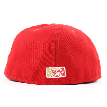 Havana Sugar Kings New Era 59Fifty Fitted Hat (Red Blush Sky and Gray Under Brim)